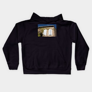 Blue shutters. Kids Hoodie